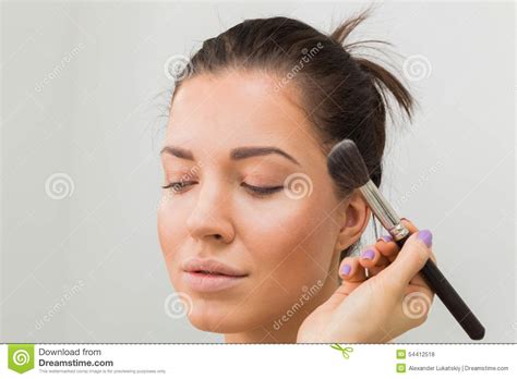 Work of make-up artist stock photo. Image of airbrushing - 54412518