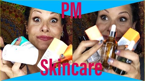 My Pm Skin Care Routine Mature Skin Dry Skin Youtube