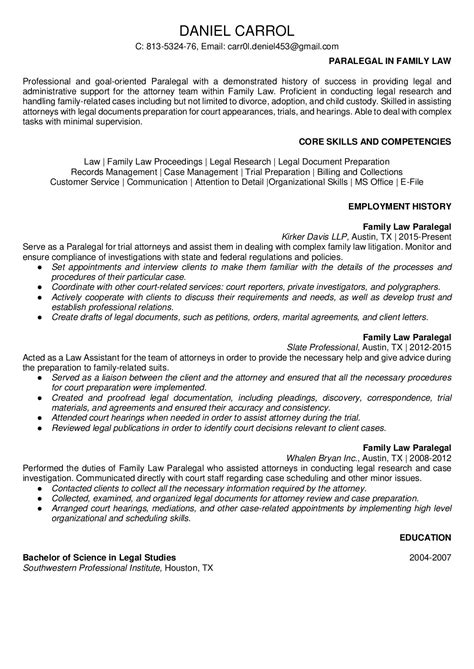 Professional Paralegal Resume Examples For Free