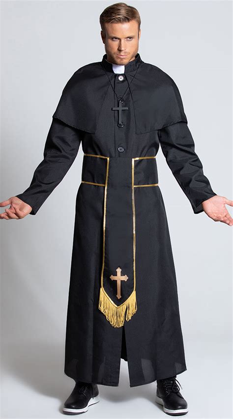 Mens Heavenly Priest Costume Mens Priest Costume