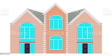 Front View Of A Modern House Stock Illustration Download Image Now