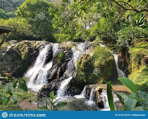 Waterfall In Maribaya Bandung Stock Photo Image Of River Nature