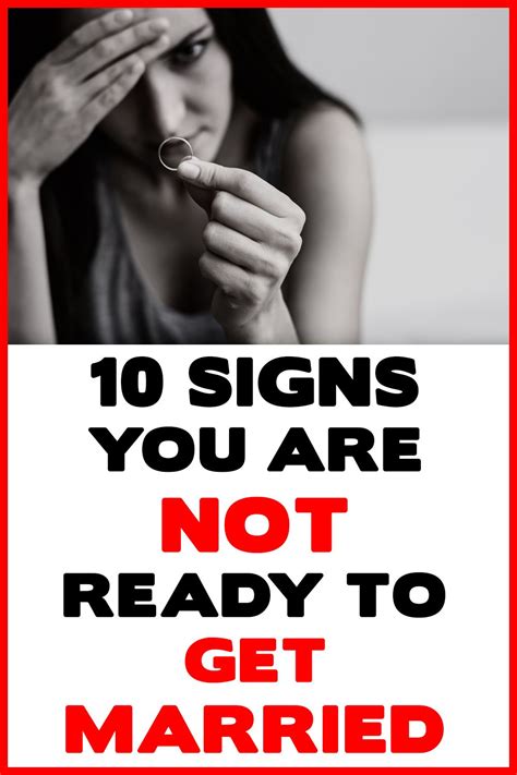 10 Signs You Are Not Ready To Get Married Getting Married How To Get Got Married