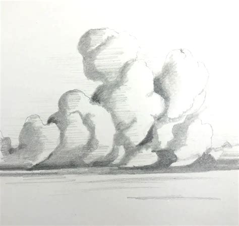 How To Draw Clouds In Perspective Improve Drawing