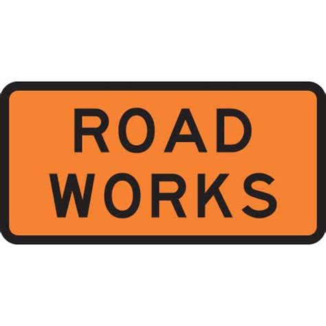 Road Works Sign Level 2 Highway 1