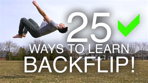 25 Ways To Learn How To Backflip The Learning Zone