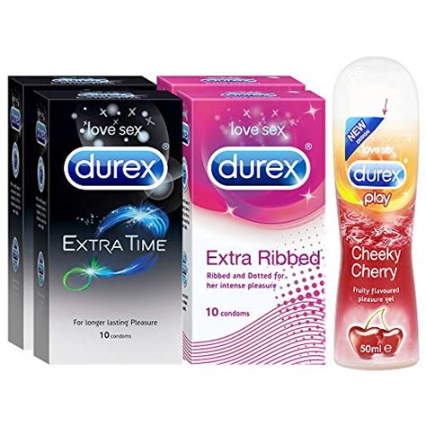 Durex Pleasure Packs Condoms 10 Count Pack Of 2 Extra Time