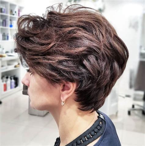 Cropped sides and back paired with a longer interior are the basic elements of a haircut a layered pixie cut is a perfect way out for those whose hair is thinner than you would like it to be. Short Pixie Haircuts for Thick Hair - 15+