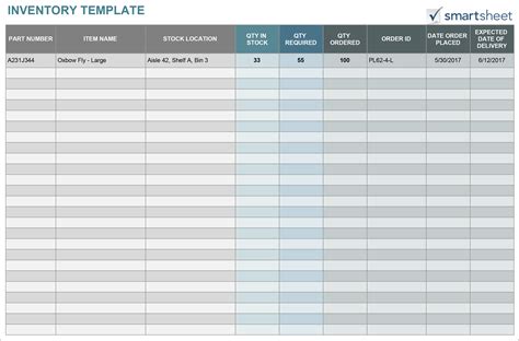 Inventory Sheet Templates Word Excel Pdf Templates Checklist Vrogue