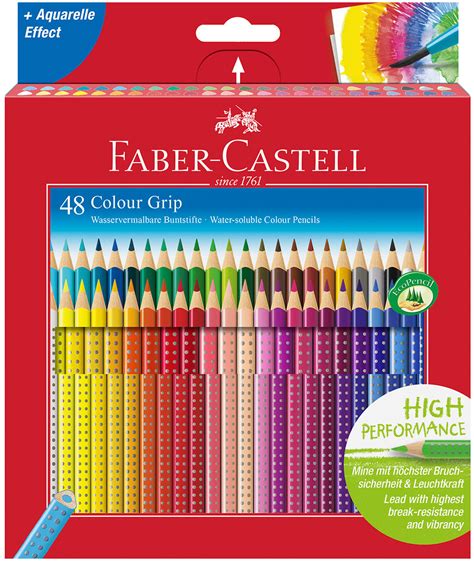 Faber Castell Colour Grip Pencils Assorted Colours Pack Of 48