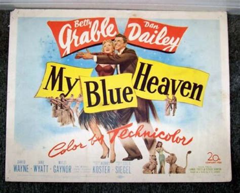 My Blue Heaven Original 1950 Movie Poster Betty Grablemitzi Gaynordan