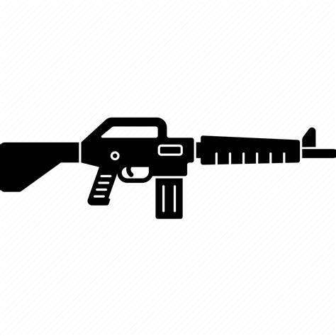 Assault Automatic Rifle War Weapon Icon Download On Iconfinder