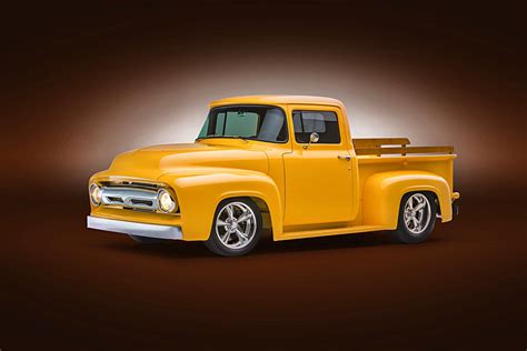 1956 Ford F 100 Truck Pickup Yello Wallpapers Hd Desktop And