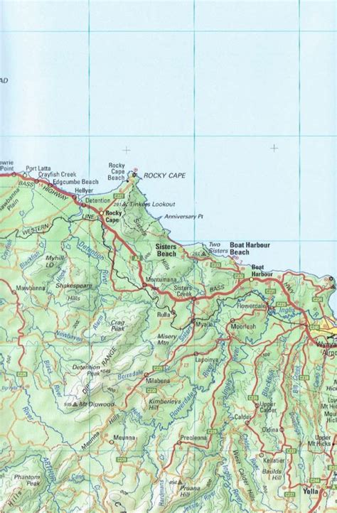 North West Tasmania Map Tasmap Topographical Hiking Maps