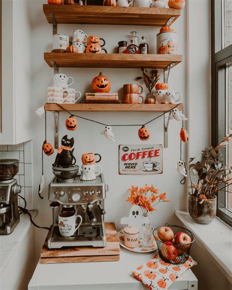 How To Style A Halloween Coffee Station
