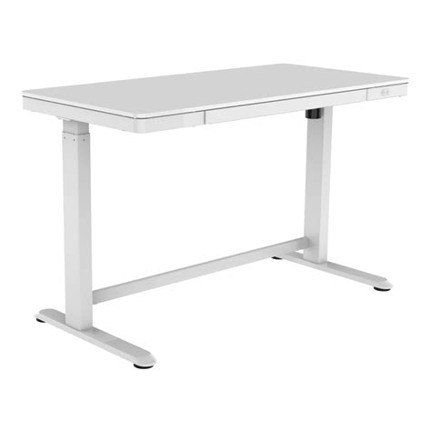 Electric Height Adjustable Standing Desk 48 White