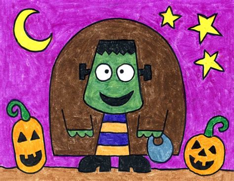 Easy Halloween Drawings Frankenstein Meets Picasso · Art Projects For Kids