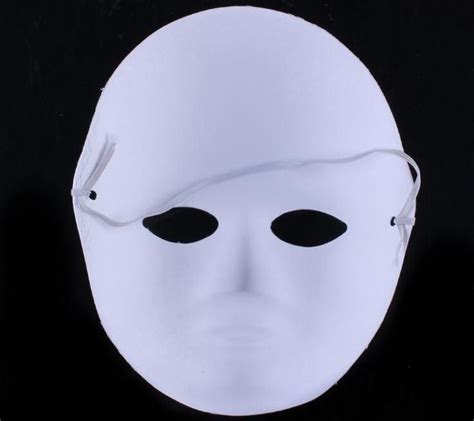 Unpainted Thicken Man Women Blank Masks For Decorating Environmental