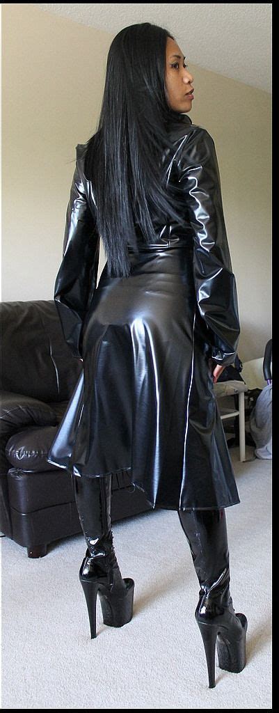 Asian Leather Girl 43 Vinyl Clothing Leather Shiny Clothes