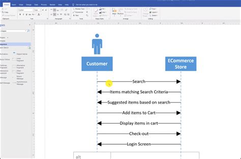 How To Draw Sequence Diagram Using Visio Roundscene