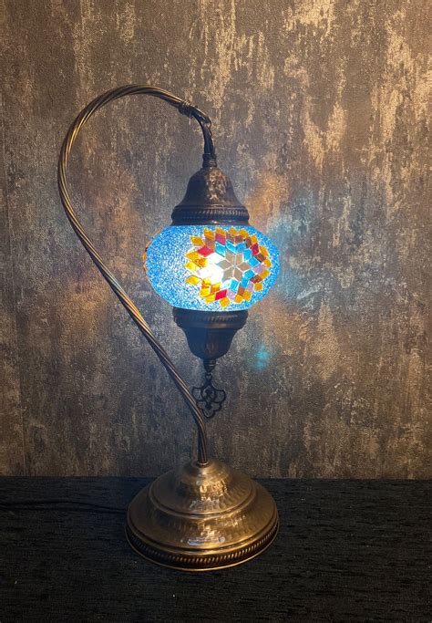 Turkish Lamp Swan Table Lamp Handmade Lamp Swan Desk Lamp Etsy