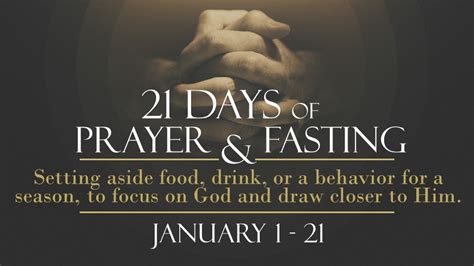 21 Days Of Prayer And Fasting Gateway Bible Church