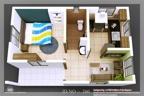 3d Isometric Views Of Small House Plans Kerala Home