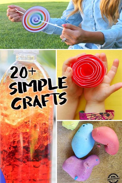 20+ Simple Crafts Kids Can Make With Only 2-3 Supplies | Kids ...
