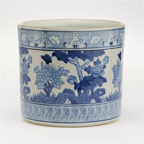 Blue And White Porcelain Garden Planter Vase Ross Simons
