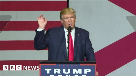 Trump Denies Womens Claims Of Groping Bbc News