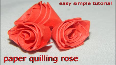 How To Make Paper Quilling Rose Diy Paper Quilling Rose Tutorial