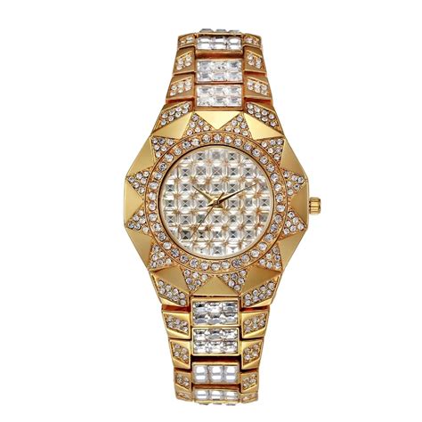 Women Watches 2017 Sun Luxury Quartz Watch Crystal Female Diamond Gold