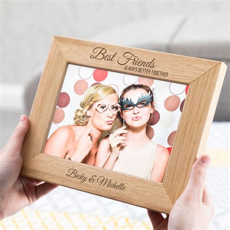 Personalised Best Friends Photo Frame By Mirrorin