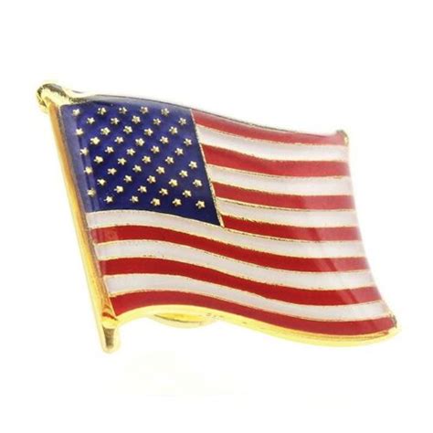 24 Pack American Flag Waving Lapel Pins Patriotic Us Flag Pins For