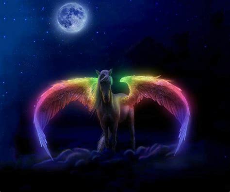 Leuchtender Pegasus Pegasus Art Pegasus Unicorn Unicorn Art Unicorn