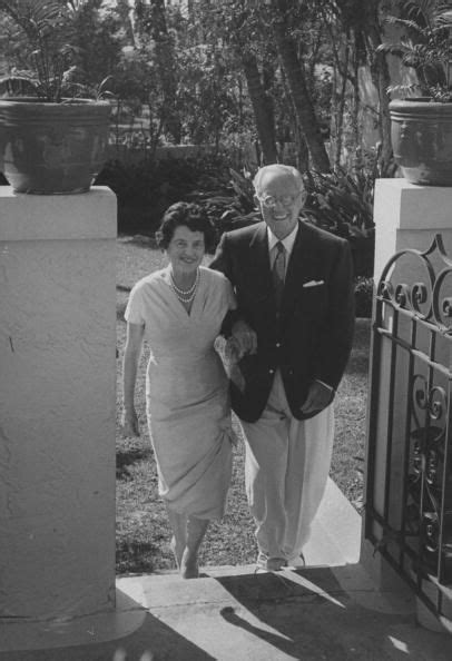 Politician Businessman Joseph P Kennedy Standing With His Wife