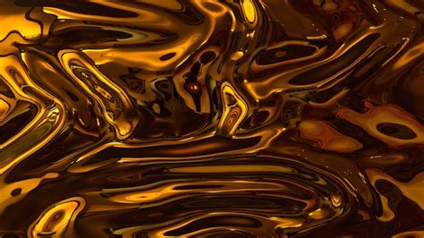 Premium Photo Metallic Liquid Gold Texture Background