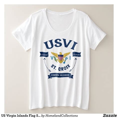 Us Virgin Islands Flag St Croix Usvi Tropical Plus Size T Shirt