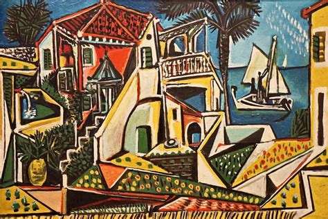 Pablo Picasso Mediterranean Landscape 1952 Canvas Gallery Etsy Classic Canvas Art Pablo