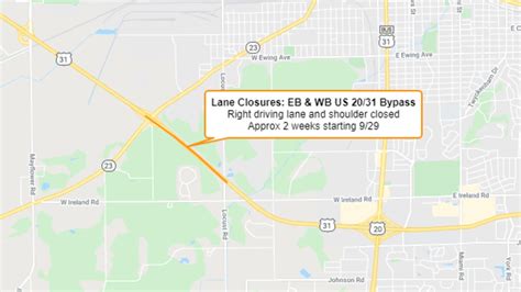 Us 2031 Bypass Lane Closures Beginning September 29