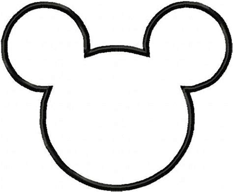 Disney Template Mickey Head Cara De Minnie Mouse Cara De Mickey