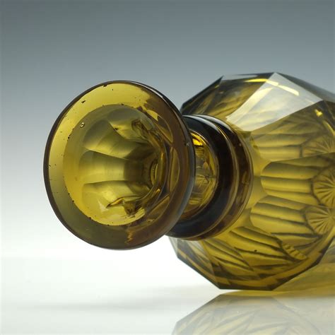 Rare Victorian Amber Glass Decanter C1840 Tableware Exhibit Antiques