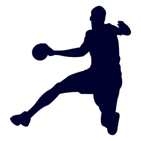 Guy Playing Handball Silhouette Transparent Png And Svg Vector