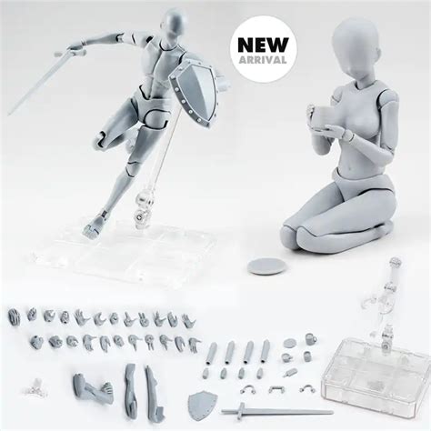 Pandadomik Body Action Figure 2 Set Reference Dolls For Drawing Pvc Anime Models Action Toy