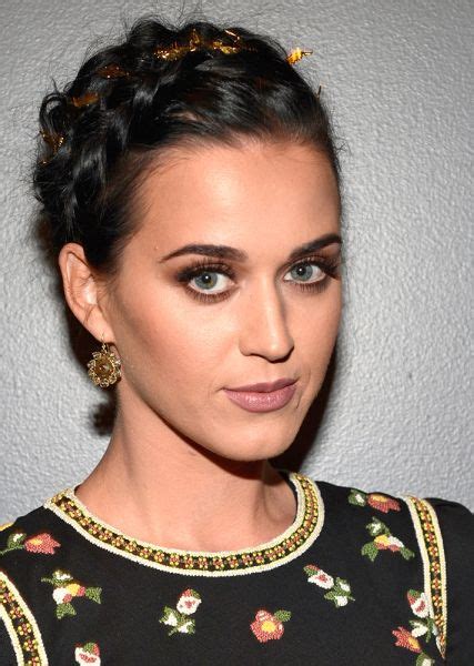 Celebrity French Braids—katy Perry Sleek Braid Katy Perry Makeup