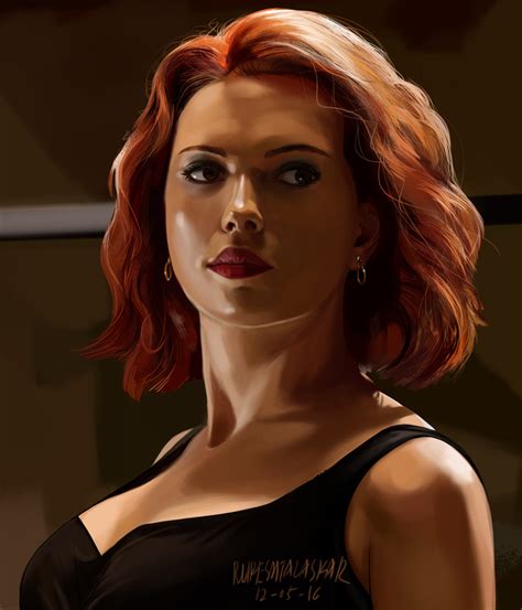 Captain America Civil War Scarlett Johansson‬ Black Widow Digital Art