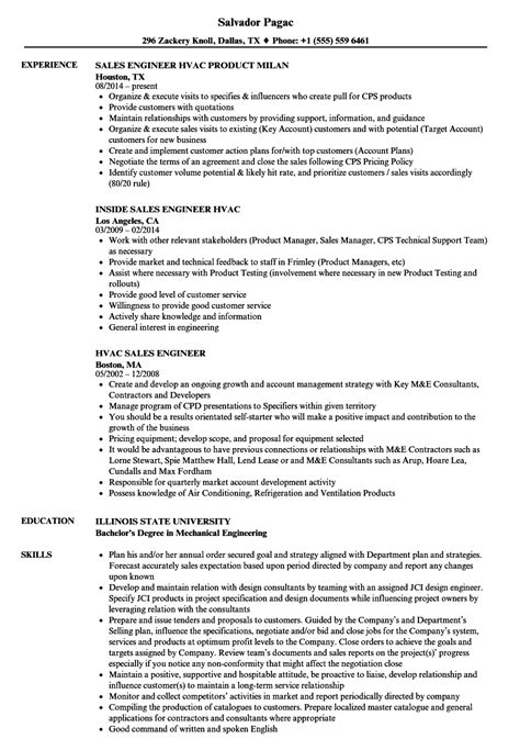 Sometimes, a resume just won't cut it. Hvac Sales Engineer Resume Samples | Velvet Jobs