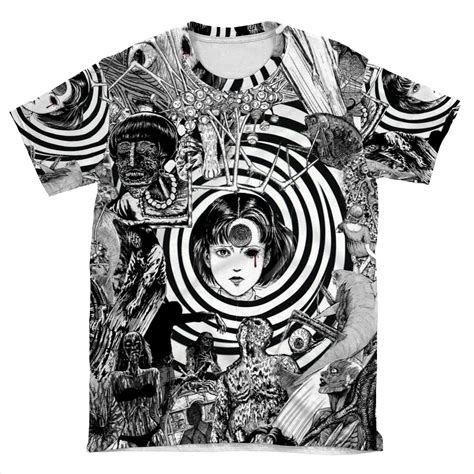 Junji Ito Collage 2 Aop T Shirt Tee Chief T Shirt