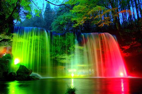 Waterfall And Rainbow Wallpaper High Quality Resolution