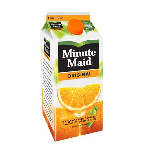 Minute Maid Premium Original Low Pulp 100 Orange Juice Shop Juice At